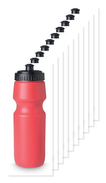 Pack of 100 GiftRetail MO8933 - SPOT SEVEN Eco-Friendly BPA free 700ml Leak-Proof Sport Bottle