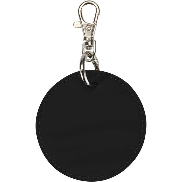 Porta-chaves redondo reciclado com berloque GRS "Resi Plus" - EgotierPro 130140