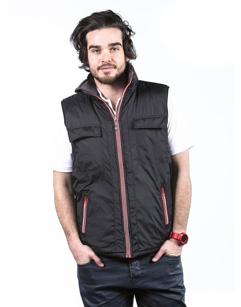 Barents MOOVE - BODYWARMER UNISEX REVERSIBLE WITH CONTRASTED ZIPPER