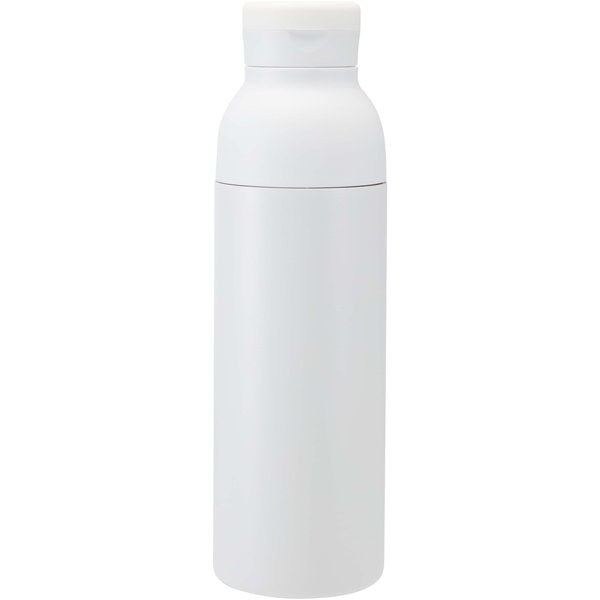 Garrafa de água de aço inoxidável de parede dupla reciclada RCS de 650 ml com conjunto de tampa de 3 peças "Illuminate" - EgotierPro 100890