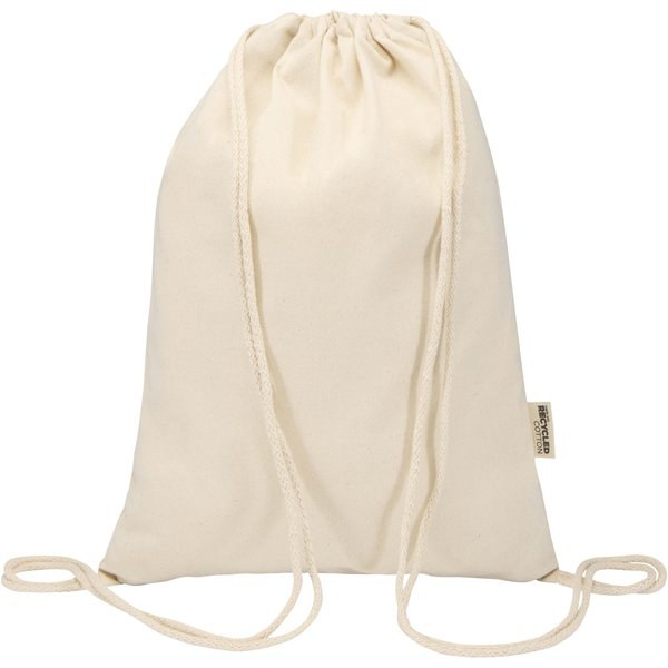Saco com cordão reciclado GRS 140 g/m² de 5 L "Oregon Blend" - EgotierPro 120761