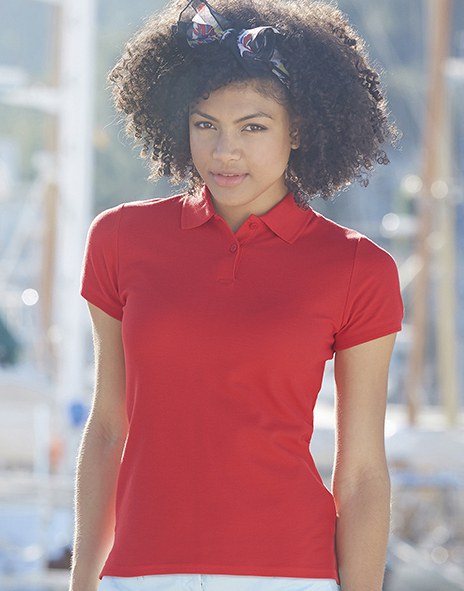 Fruit of the Loom 63-030-0 - Polo Mulher Ajustado Premium