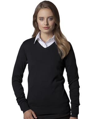Kustom Kit KK353 - Casaco Pullover Mulher Arundel Gola V