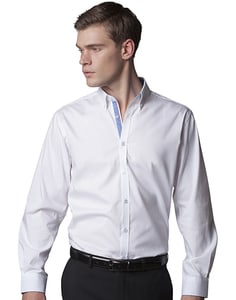 Kustom Kit KK190 - Contrast Premium Oxford Button Down Shirt LS