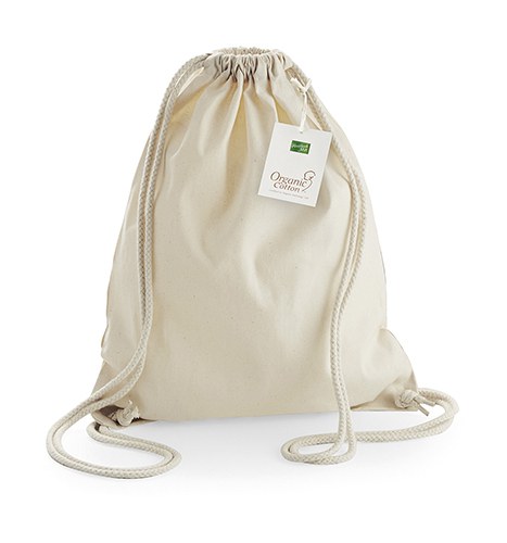 Eco-Friendly Organic Cotton Gym Drawstring Bag