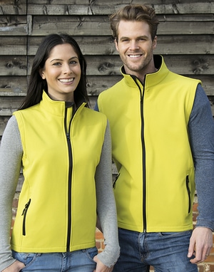 Ladies` Printable Soft Shell Bodywarmer