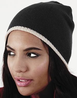 Gorro/Chapéu de 2 tons em Malha