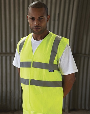 Hi-Vis Open Mesh Waistcoat