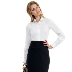 B&C SWP63 - Camisa Mulher Popeline Smart M.Comprida SW