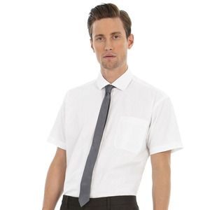 B&C SMP42 - Camisa Homem Popeline Manga Curta SWP42