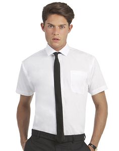B&C SMP62 - Camisa Homem Popeline Smart M.Curta SMP62
