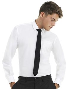 B&C SMT81 - Camisa Homem M.Comprida Sarja