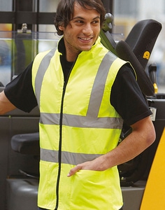 Yoko HV008F - Hi-Vis Fleece Reversible Bodywarmer