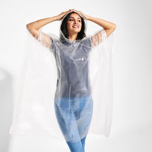 PLA VOSTOK Compostable transparent rain poncho - EgotierPro CB5602