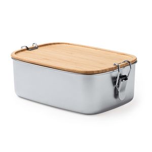 Stamina FI4103 - DAIKON 304 stainless steel lunch box with bamboo lid