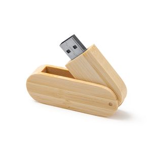 GUDAR USB memory stick with main structure in bamboo - EgotierPro US4191