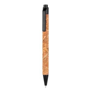 Claps 23099 - Eco-Friendly Cork Ballpoint Pen with Push Mechanism