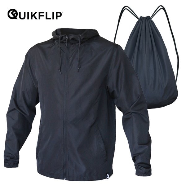 Claps QK002 - Lightweight Breathable Hooded Windbreaker