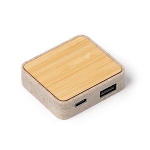 Stamina IA1568 - CLUNI Porta USB compacta feita de bambu e fibra de trigo
