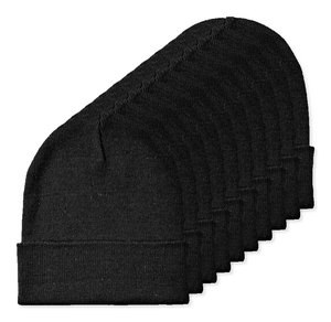 Pack of 10 GiftRetail MO2705 - BEANIX Knitted beanie with cuff