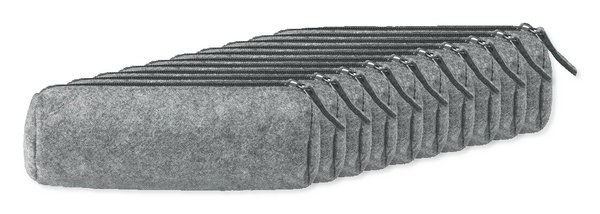 Pack de 10 GiftRetail MO9819 - PENLO Estojo de feltro com zíper