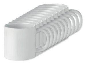 Pack de 10 GiftRetail MO9244 - MINI SUBLIM Caneca cerâmica  subl. 200 ml