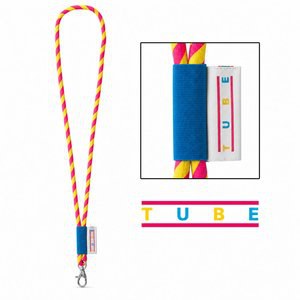 Lanyard'In 75001S - Amostra impressa de Lanyard TUBE Long (Ø 7 mm)
