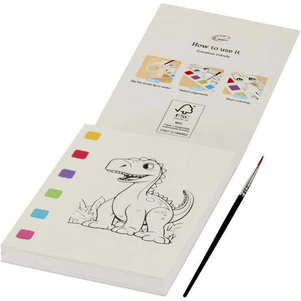 Quell colouring book and water brush pen set - EgotierPro 106441