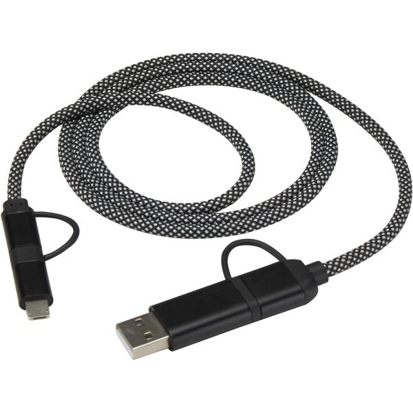 Cabo de carregamento magnético 5 em 1 SMART de 65 W e 100 cm, com certificação RCS - EgotierPro 124495