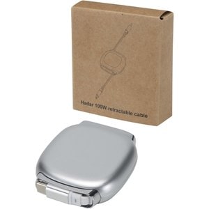 Cabo retrátil Alphard de 100 W em plástico reciclado para CarPlay com carregamento PD - EgotierPro 124496