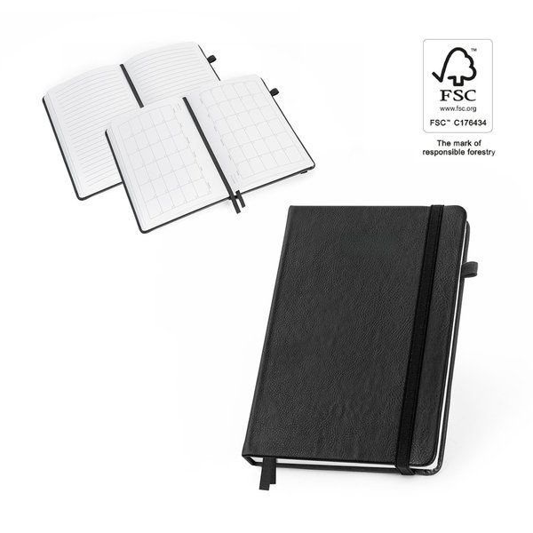 Water-based PU notebook with integrated monthly planner and lined pages - Egotier 93669
